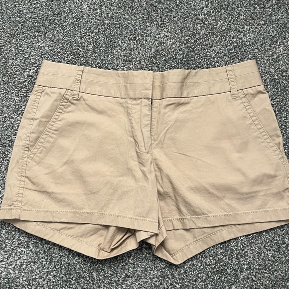 J.Crew 4 inch Stretch Chino Shorts- Khaki - Picture 1 of 3